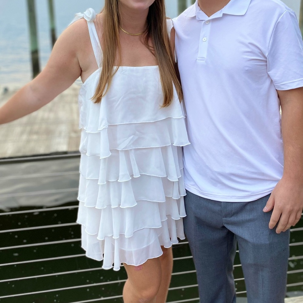 Showmeyourmumu White Ruffle Dress